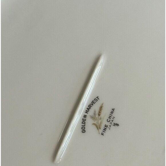 Golden Harvest Fine China Japan VTG Wheat Oval Serving Platter Dinner READ - Picture 6 of 7